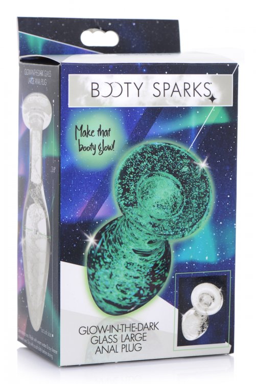 Booty Sparks Glow In The Dark Anal Plug Large