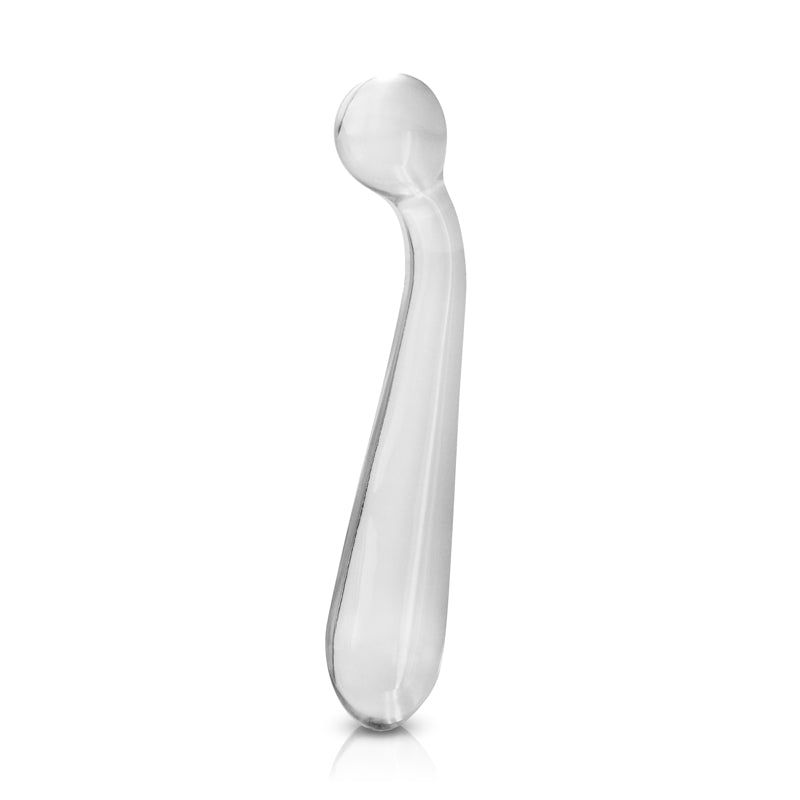 opened - Crystal G-Spot Wand Clear Premium Glass Dildo from NS Novelties