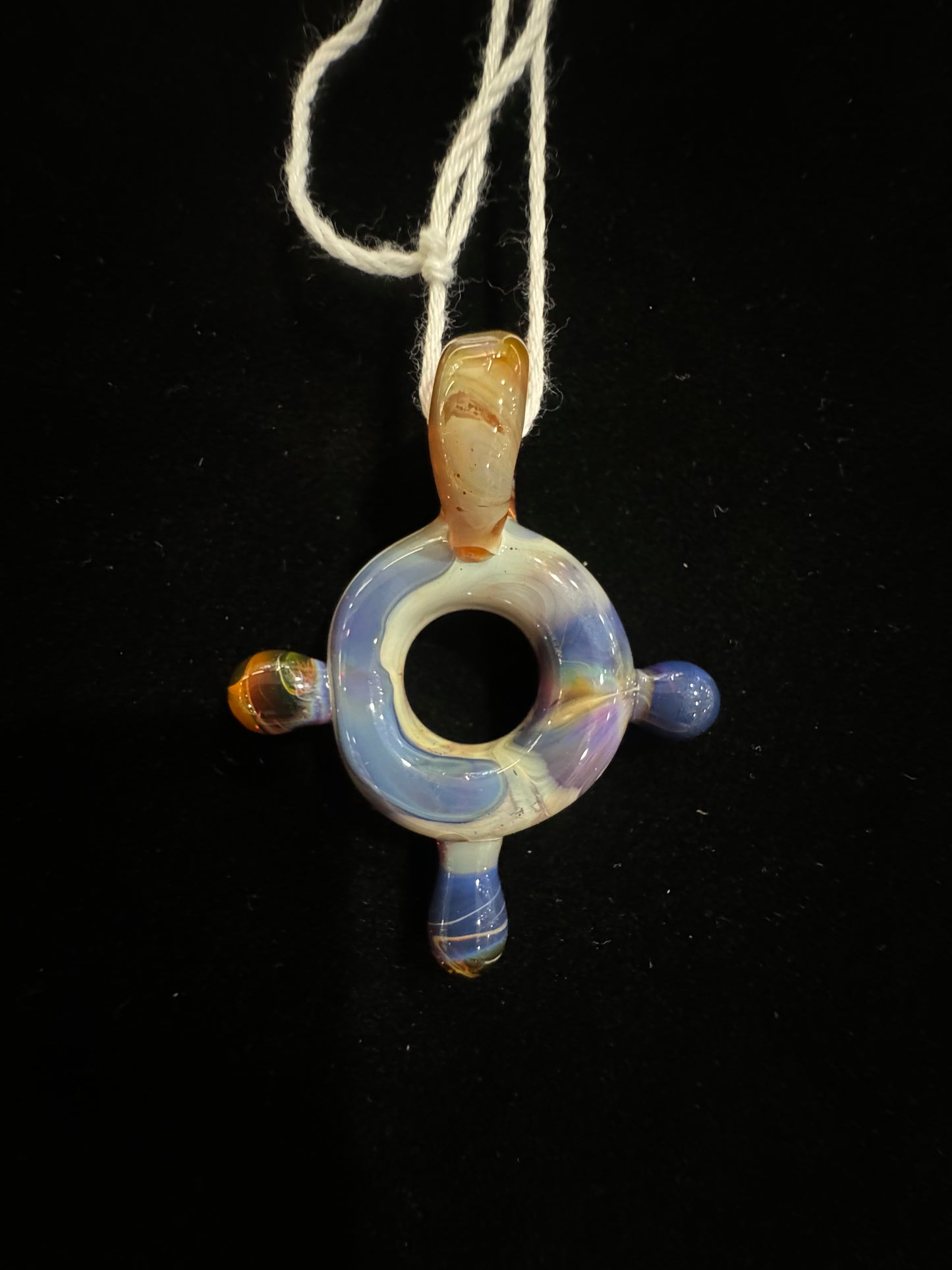 American Pendant | BoroBoys710 - Amber Purple Circle Pendant