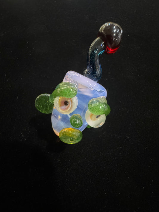 Boro Boys Face Pendant. American Made Glass Art