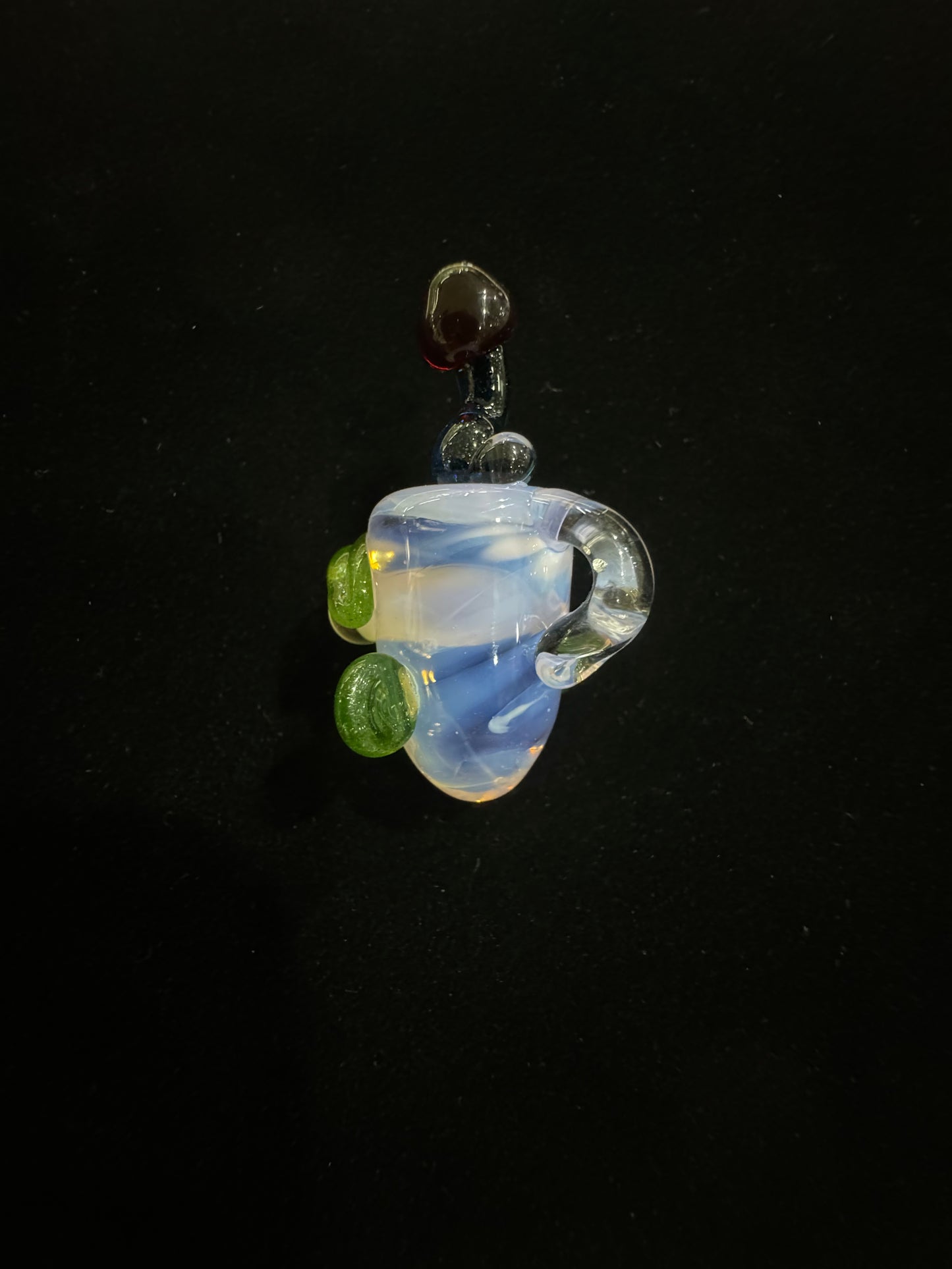 Back View Boro Boys American Made Glass Pendant