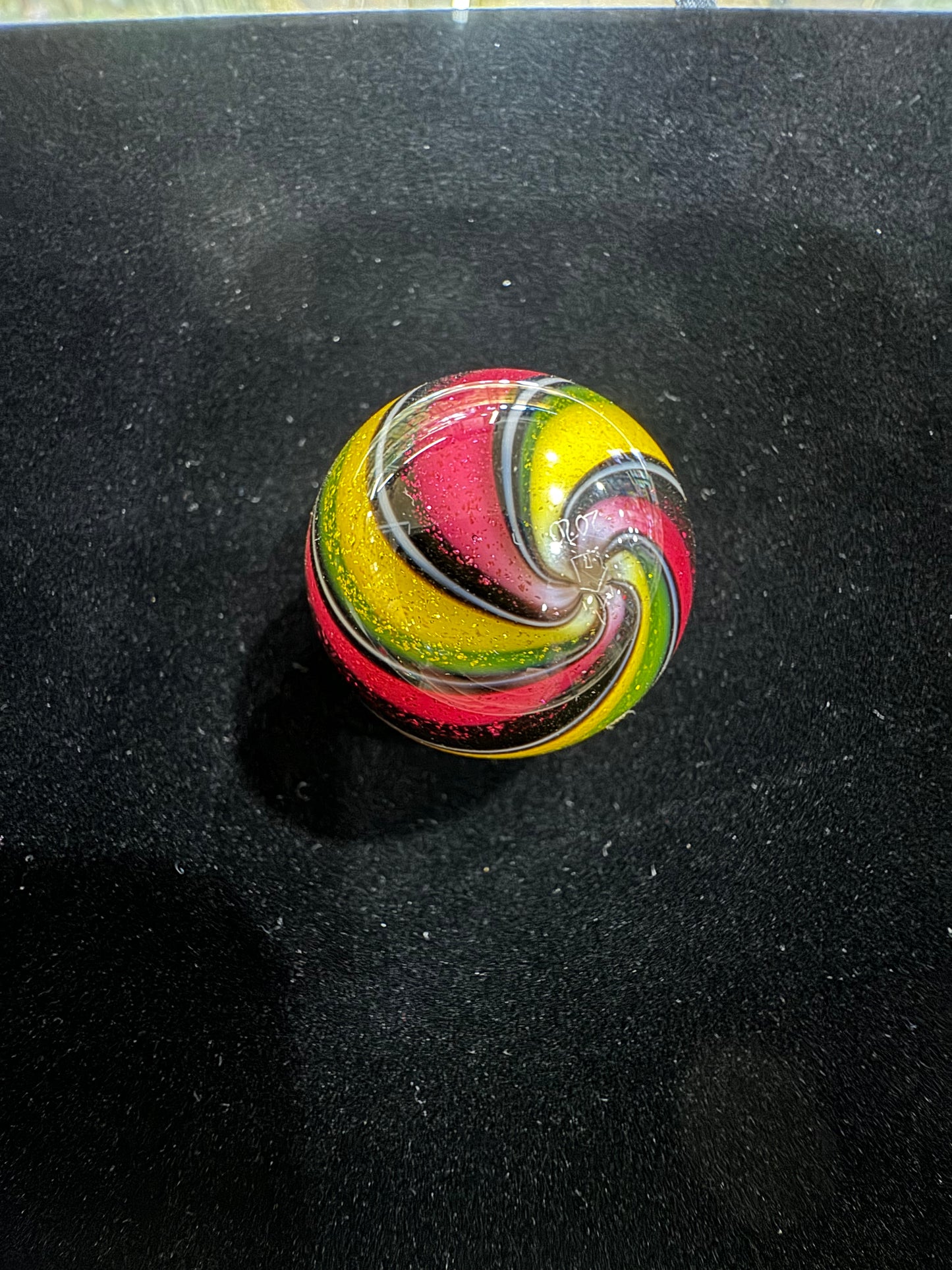 American Marble | Hot House Glass - Red and Yellow Swirl