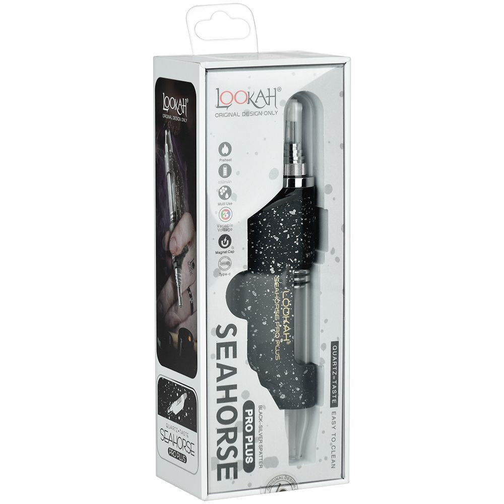 Lookah Seahorse PRO Plus Electric Dab Pen | Black Splatter