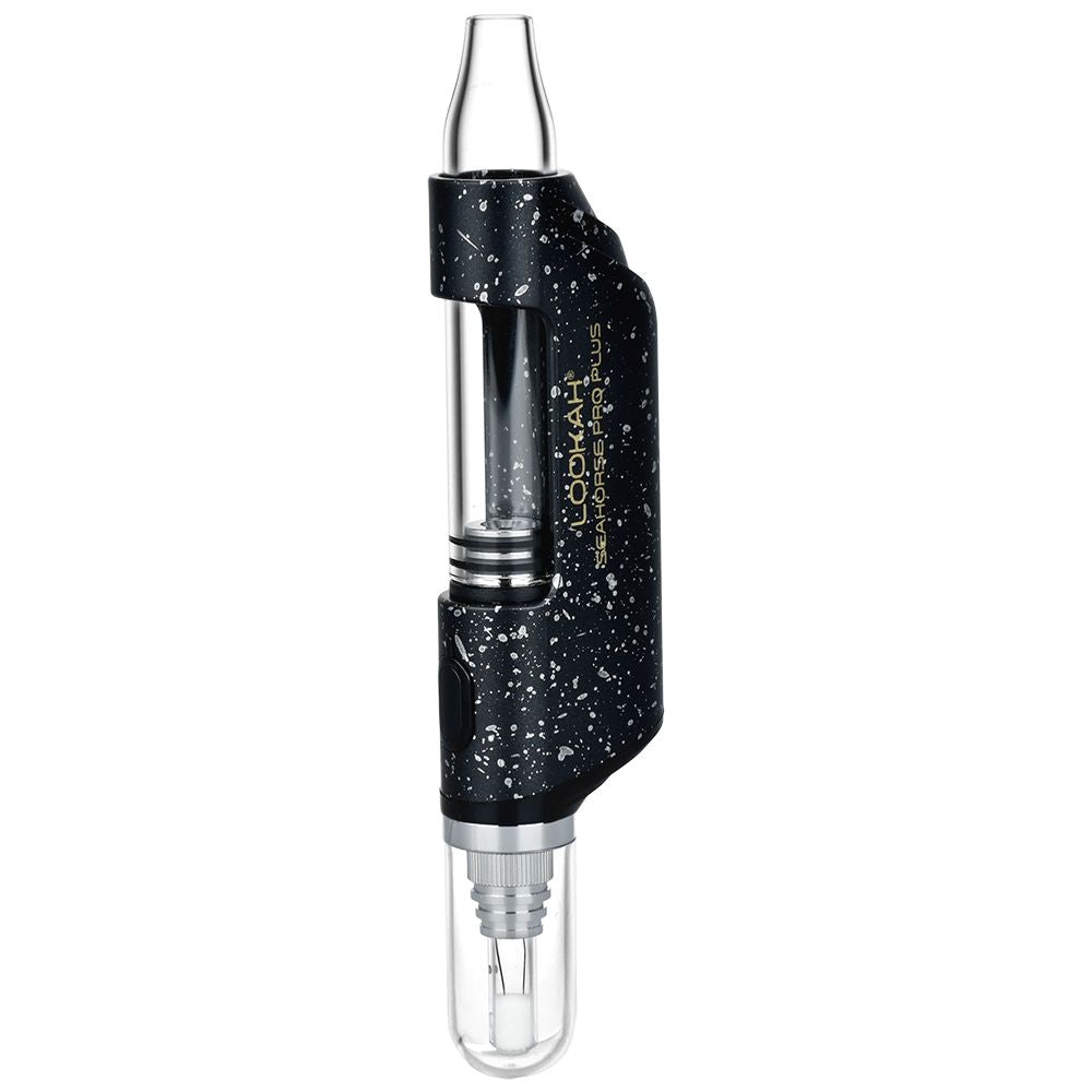 Lookah Seahorse Pro Plus Black with white splatter