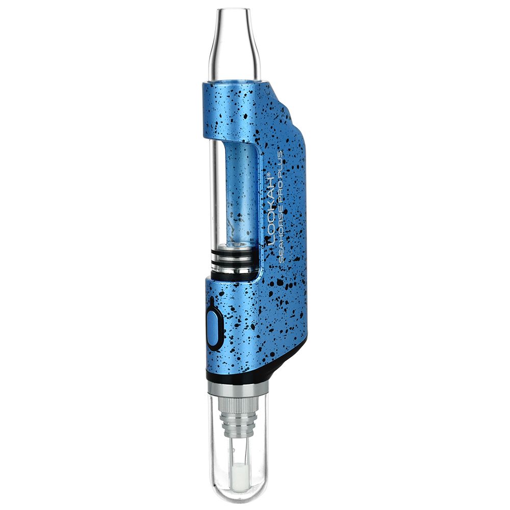 Lookah Seahorse Pro Plus Blue with black splatter