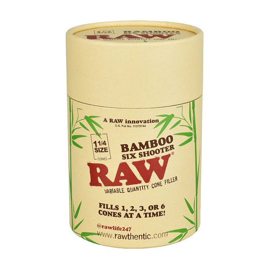 Raw Bamboo Six Shooter. Can fill up to 6 cones at once