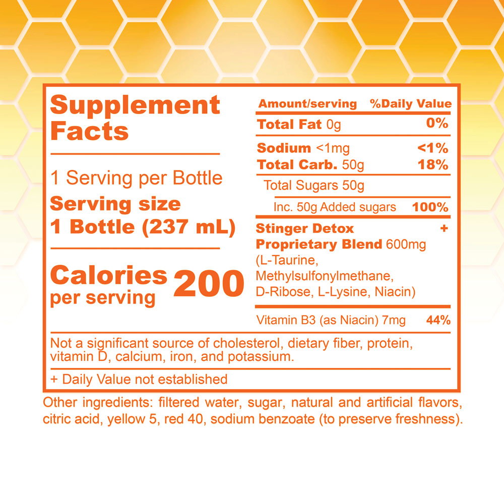 Supplement Facts Stinger Detox