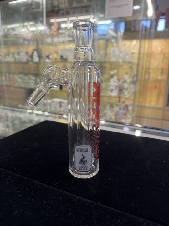 Medi Cali Ash Catcher 14mm 45 degree with red lettering