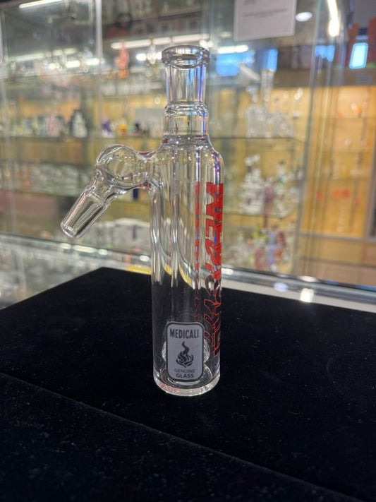 Medi Cali Ash Catcher 14mm 45 degree with red lettering