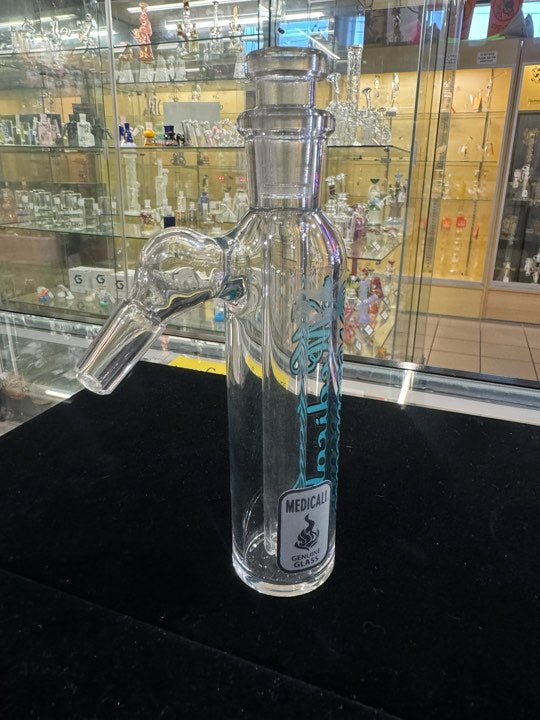 Medi Cali Ash Catcher 14mm 45 degree with Blue lettering