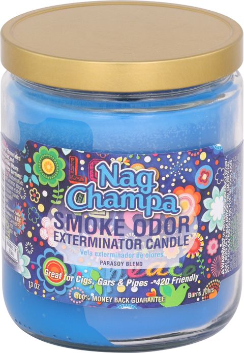 Nag Champa Smoke Odor Candle.