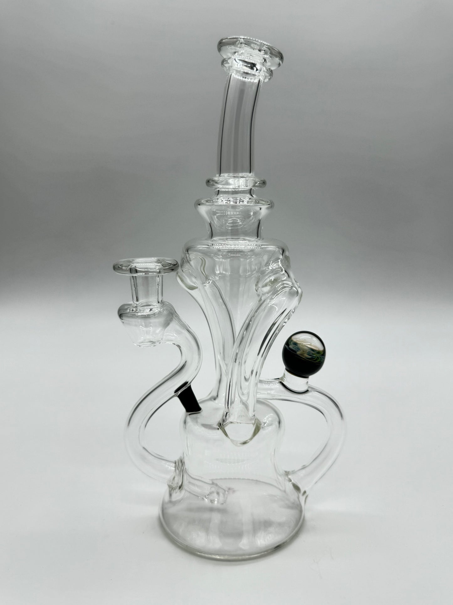 Recycler with Opal Incased Marble By NJR GLASS.