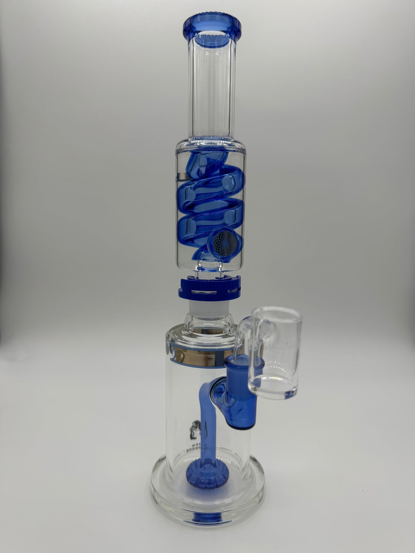 Illadelph Glass - Danklin Coil ( Sea Blue ) w/ 14mm Illadelph Banger and Directional Cap