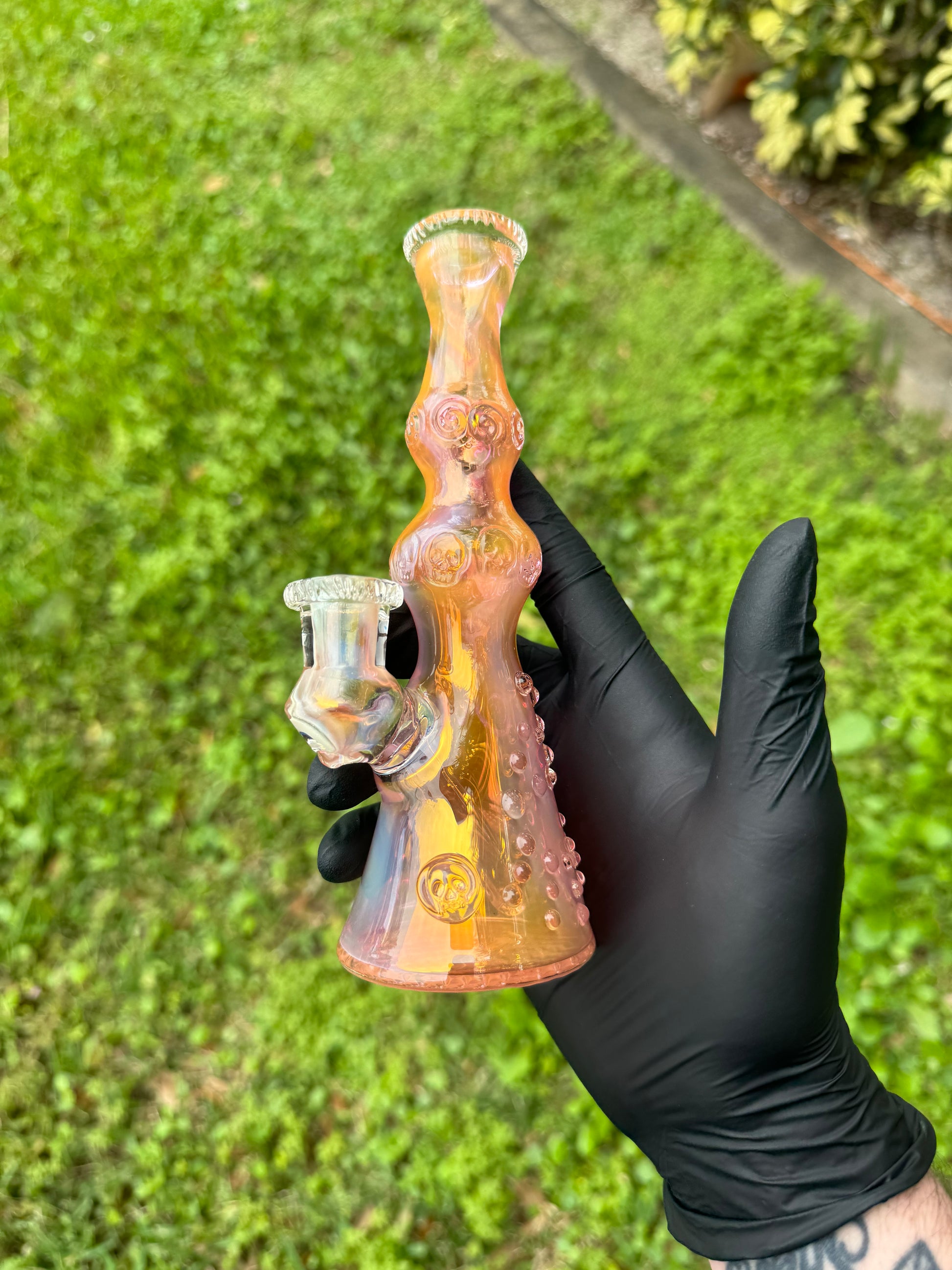 Fumed Hensley Rig. 10mm perfect for concentrate