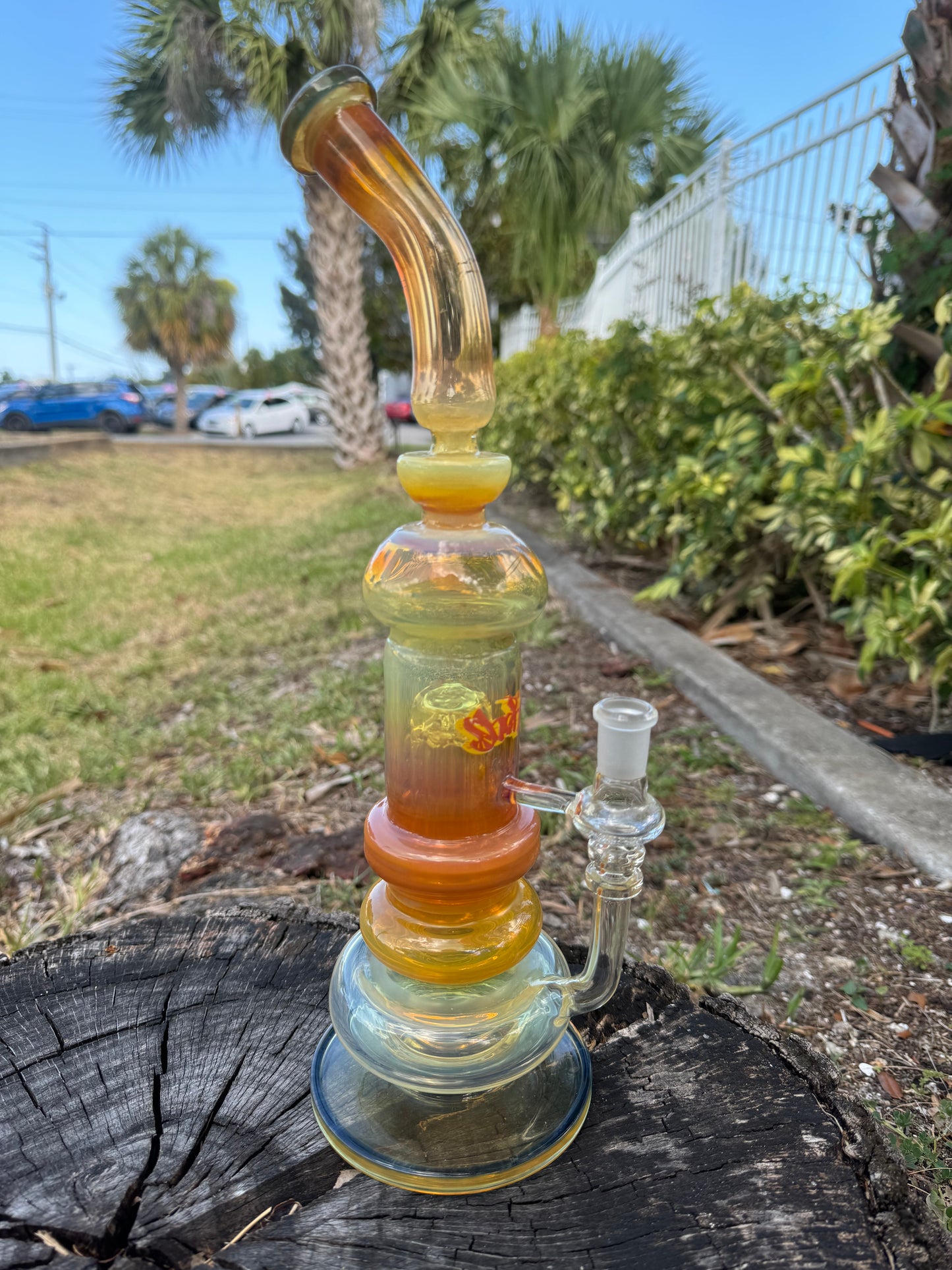 Seashakes Glass | 14” Fumed Tree Perc | American