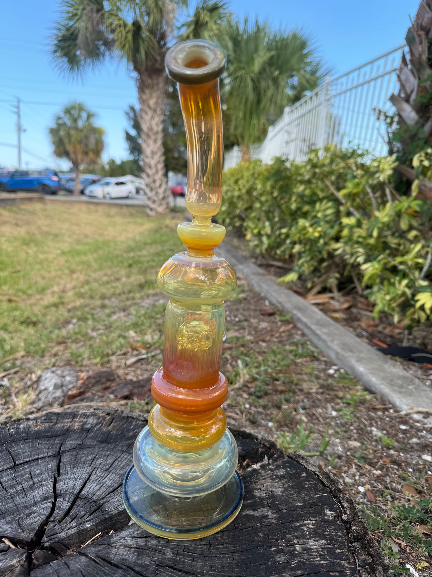 Seashakes Glass | 14” Fumed Tree Perc | American | Bohemian Lair