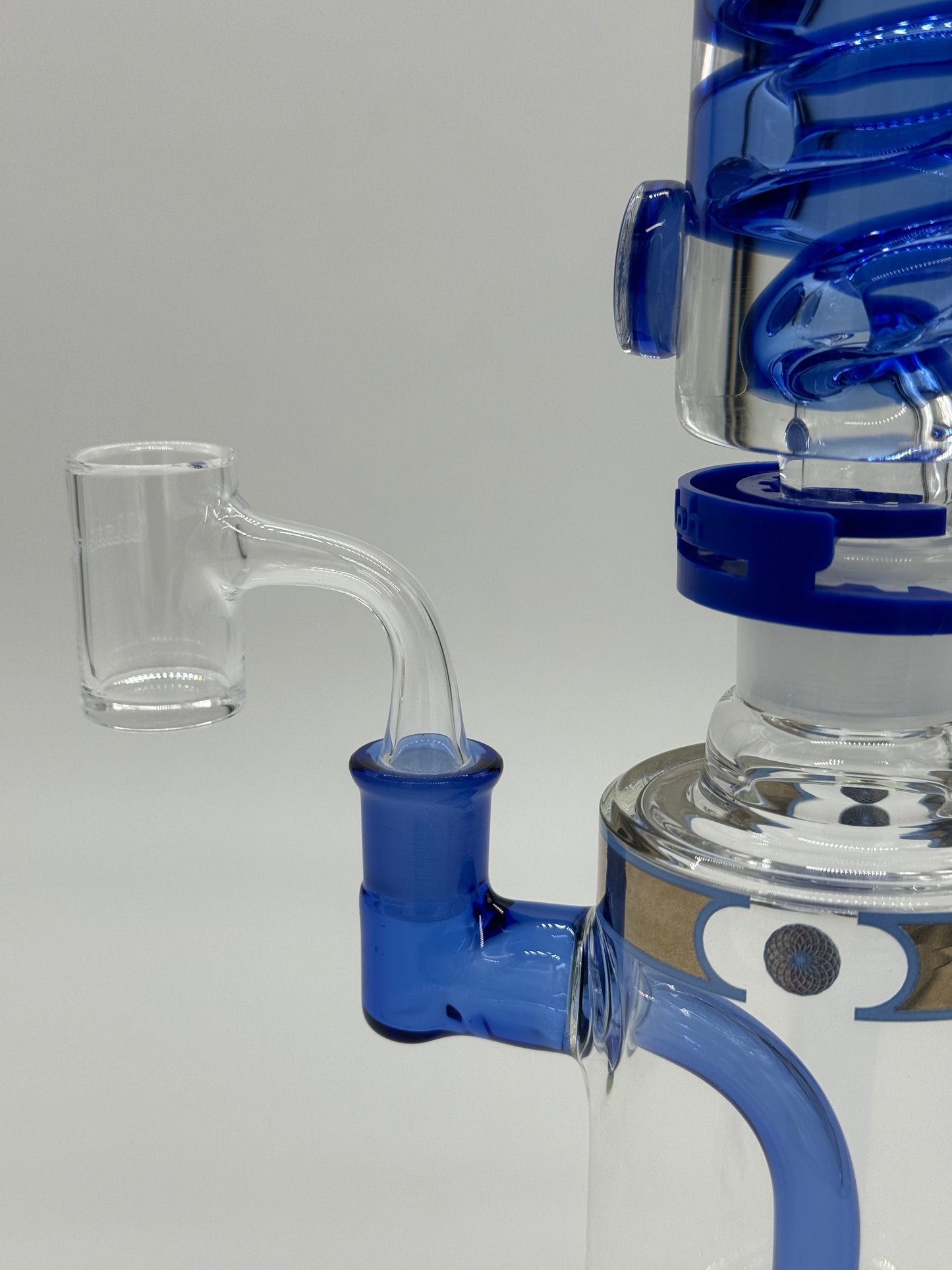 Illadelph Glass - Danklin Coil ( Sea Blue ) w/ 14mm Illadelph Banger and Directional Cap