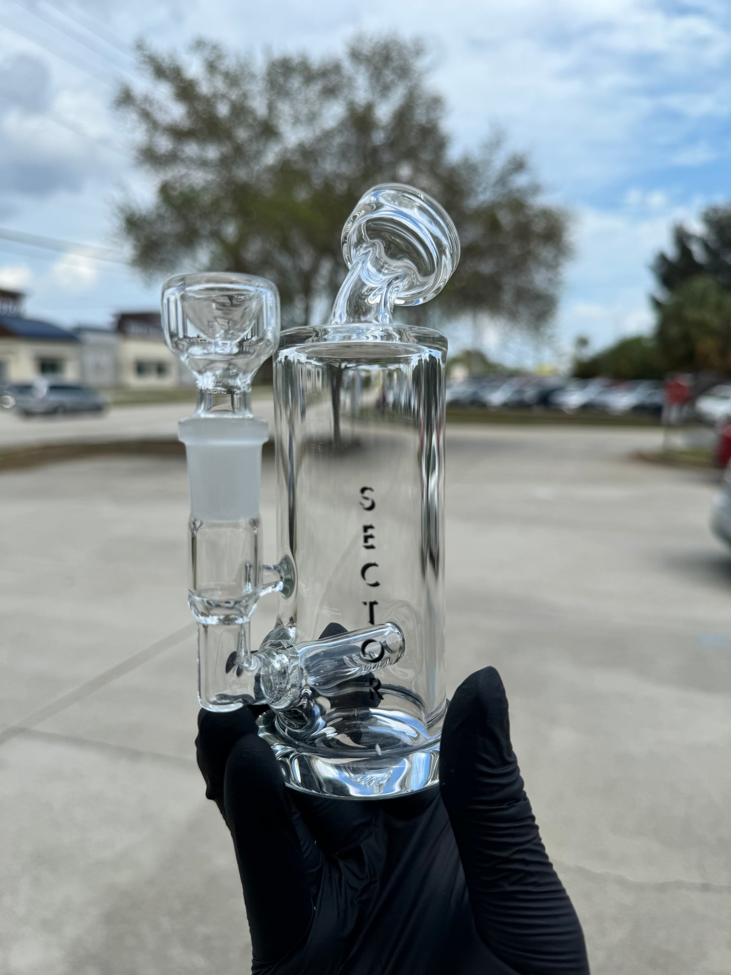 Sector Glass Clear 14mm with straight inline perc