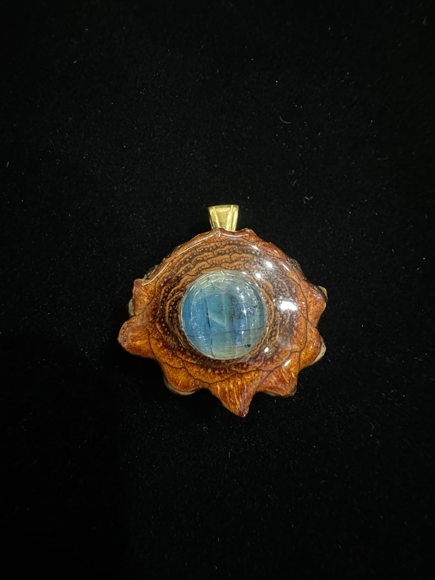 American Pendant | Third Eye Pinecone - 2021 Mini Glowing Blue Kyanite